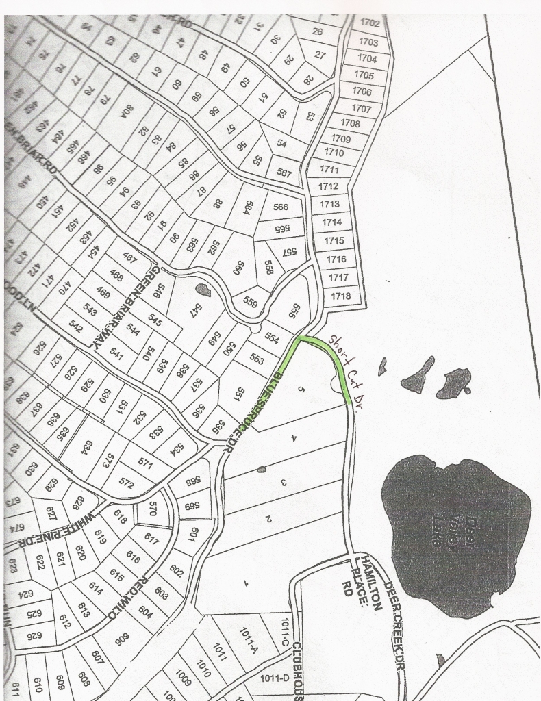 Map Detour Blue Spruce Short Cut